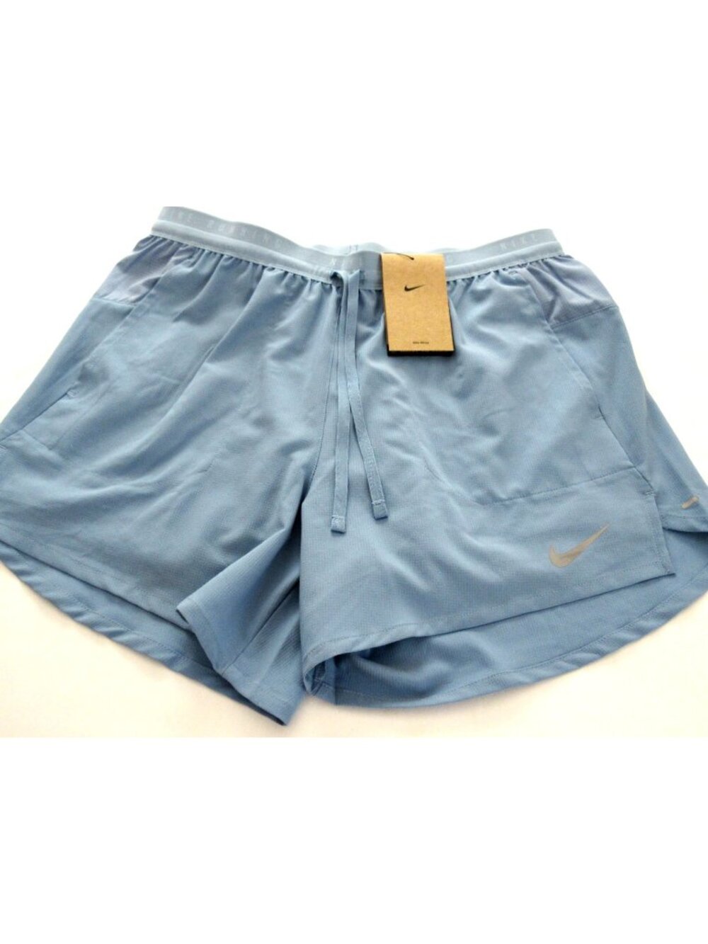 Nike Stride Men's Dri-FIT Brief Lined 2 in 1  5 " Running Shorts Work Blue NWT